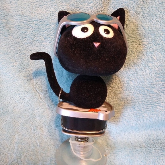 Black Cat Dashboard Bobblehead - Picture 1 of 5